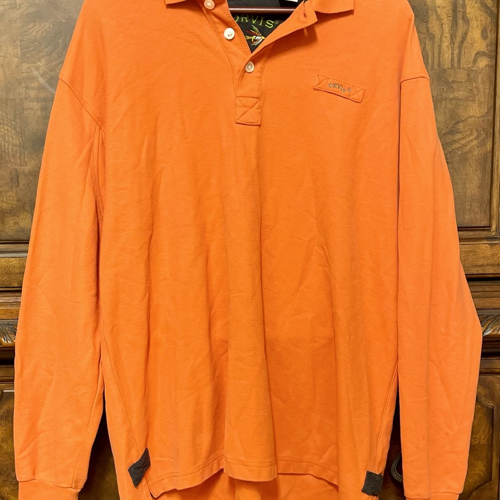 Men’s Orvis Classic Long Sleeve Polo -Size Large VSU